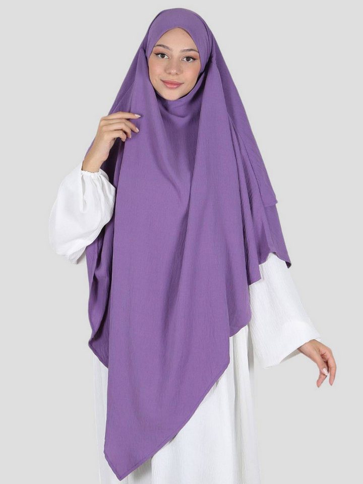 Aymasal Kopftuch Zweilagiger Khimar Aqsa Jazz islamischer Khumur Kopftuch Hijab Nikab von Aymasal