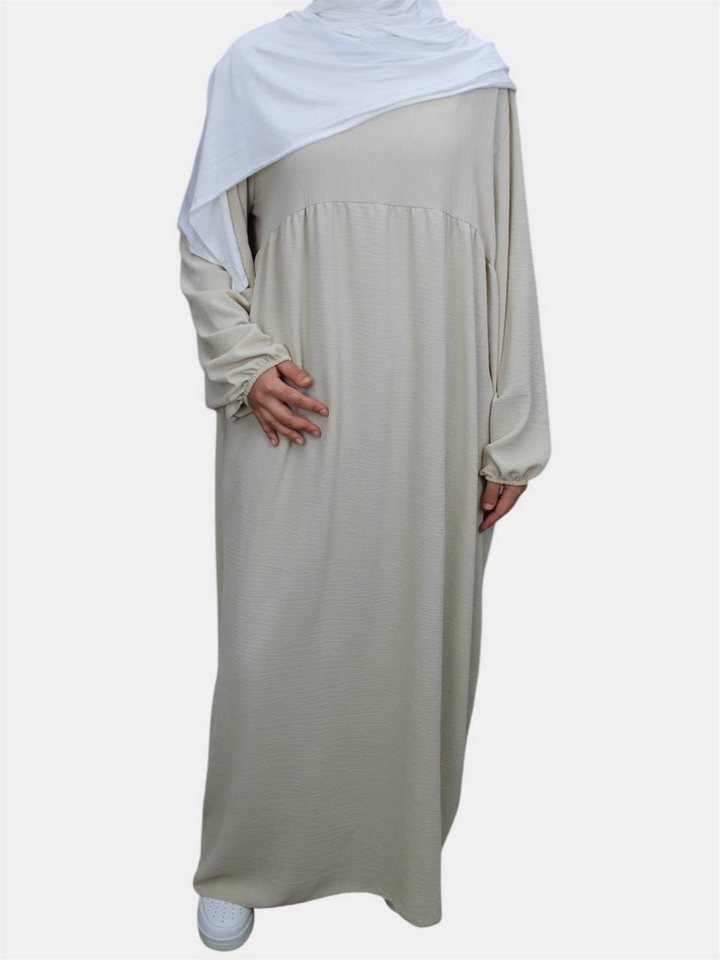 Aymasal Maxikleid Abaya Dunya Ballonärmel Kleid Islamische Gebetskleidung Kaftan Jazz Lockerer Schnitt, Ballonärmel von Aymasal