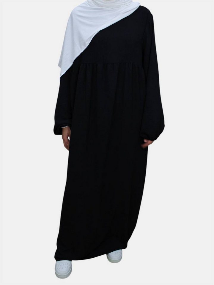 Aymasal Maxikleid Abaya Dunya Ballonärmel Kleid Islamische Gebetskleidung Kaftan Jazz Lockerer Schnitt, Ballonärmel von Aymasal