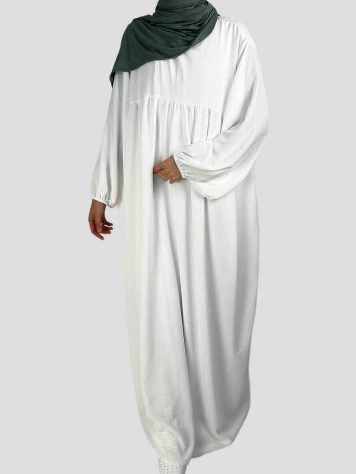 Aymasal Maxikleid Abaya Dunya Ballonärmel Kleid Islamische Gebetskleidung Kaftan Jazz Lockerer Schnitt, Ballonärmel von Aymasal