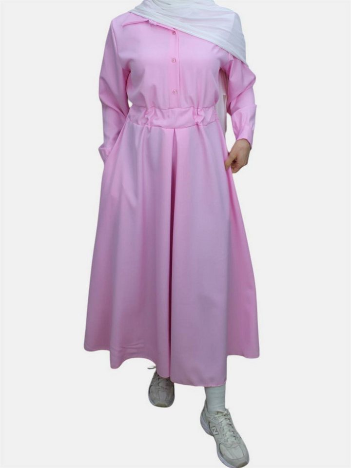 Aymasal Maxikleid Daily Kleid HANNAH Oversize Blusenkleid Abaya Kimono Herbstkleid kurz von Aymasal