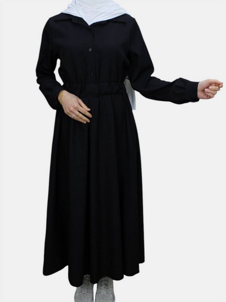 Aymasal Maxikleid Daily Kleid HANNAH Oversize Blusenkleid Abaya Kimono Herbstkleid kurz von Aymasal