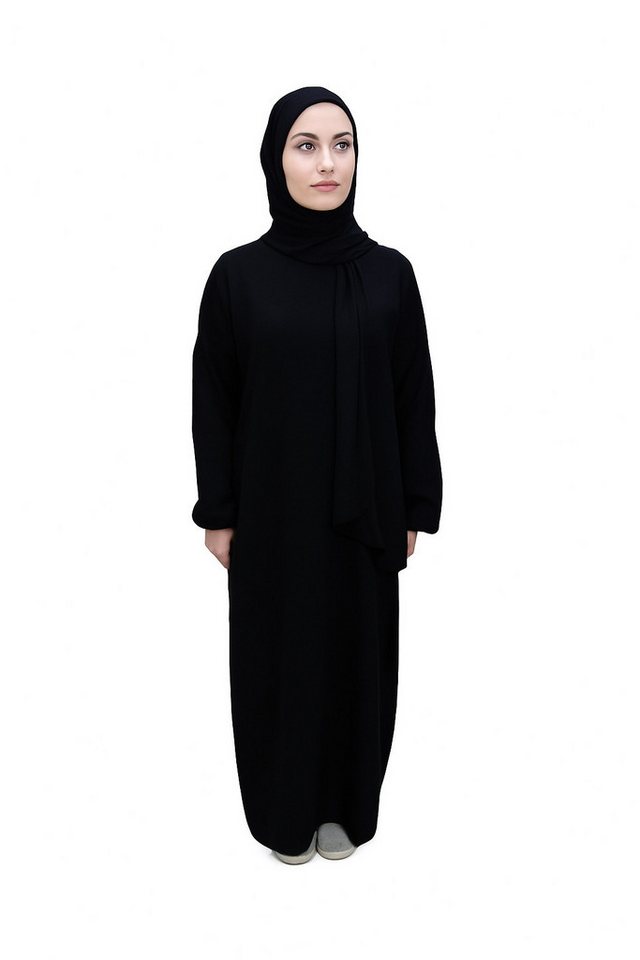 Aymasal Maxikleid Einteilige Abaya mit integriertem Hijab Gebetskleid islamicwear Gebet von Aymasal