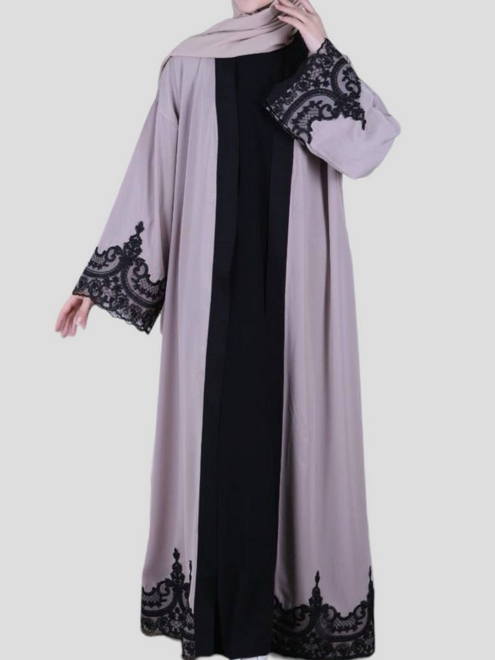 Aymasal Maxikleid Kimono Almas Abaya Kaftan Cardigan islamische Kleidung Gebetskleidung von Aymasal
