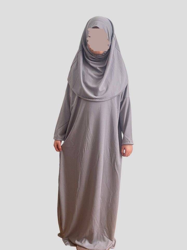 Aymasal Maxikleid Neues Model Gebetskleid Kinder 5-9 Mädchen 2 tlg. Kleid Islam Hijab an Kleid genäht von Aymasal