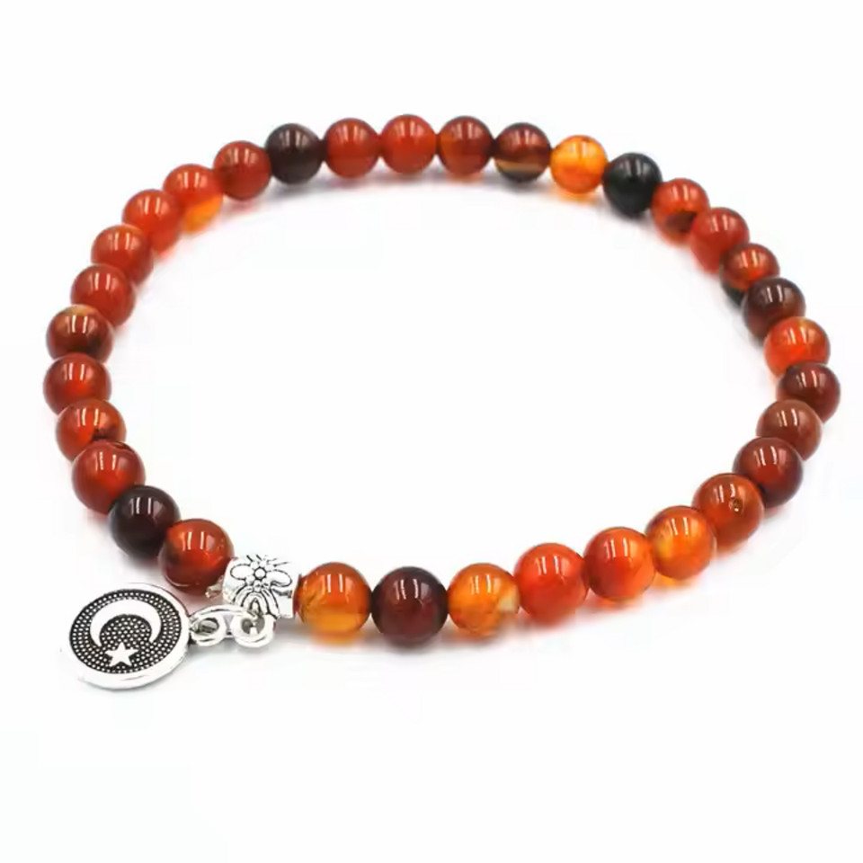 Aymasal Perlenarmband 33 Perlen Gebetskette Gebetsarmband Tesbih Tasbih Islam Zhikr Islam, Als Tesbih nutzbar, passend für die meisten Handgelenke, 19cm lang von Aymasal