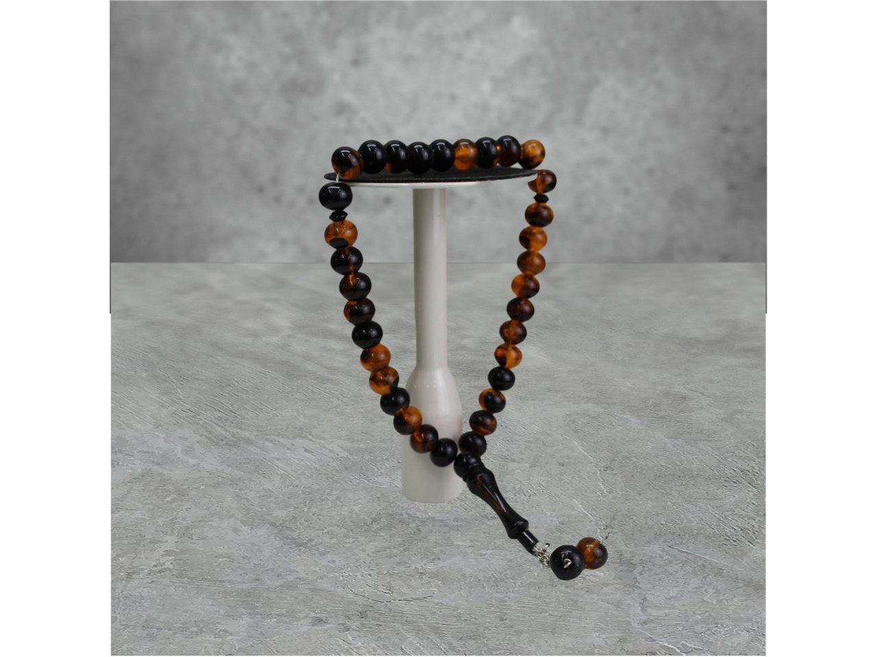 Aymasal Perlenkette 33-tlg 33 Perlen Gebetskette Tesbih Tasbih 14mm Monomer Acryl Kette, Liegt schön in der Hand, große Perlen von Aymasal