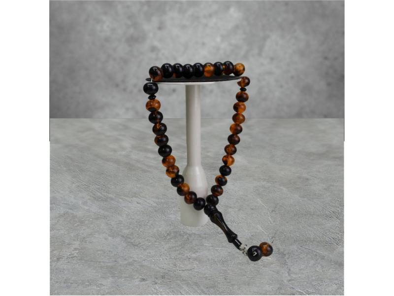 Aymasal Perlenkette 33-tlg 33 Perlen Gebetskette Tesbih Tasbih 14mm Monomer Acryl Kette, Liegt schön in der Hand, große Perlen von Aymasal