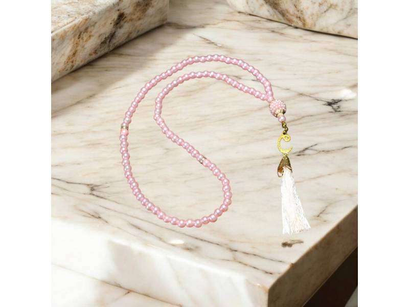 Aymasal Perlenkette 99 tlg. Gebetskette Tesbih Tasbih 99 Perlen Kettenanhänger Islam Gebet von Aymasal