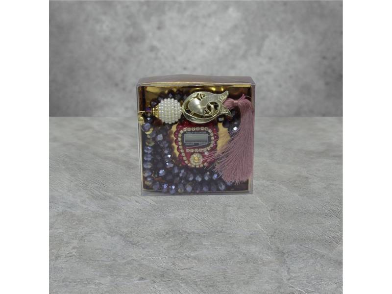 Aymasal Perlenketten-Set 2er Kristall 99 Gebetskette & Handzähler Strass Dhikr Geschenkset Set, 99 hochwertige Kristallperlen, Ideales Geschenk Konvertierung, Islam von Aymasal