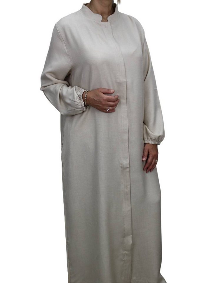 Aymasal Stillkleid Abaya mit Reißverschluss Ferace Umstandskleid Stillmode Islam Modest Reißsverschluss bis zu den Knien, Ideal zum stillen von Aymasal