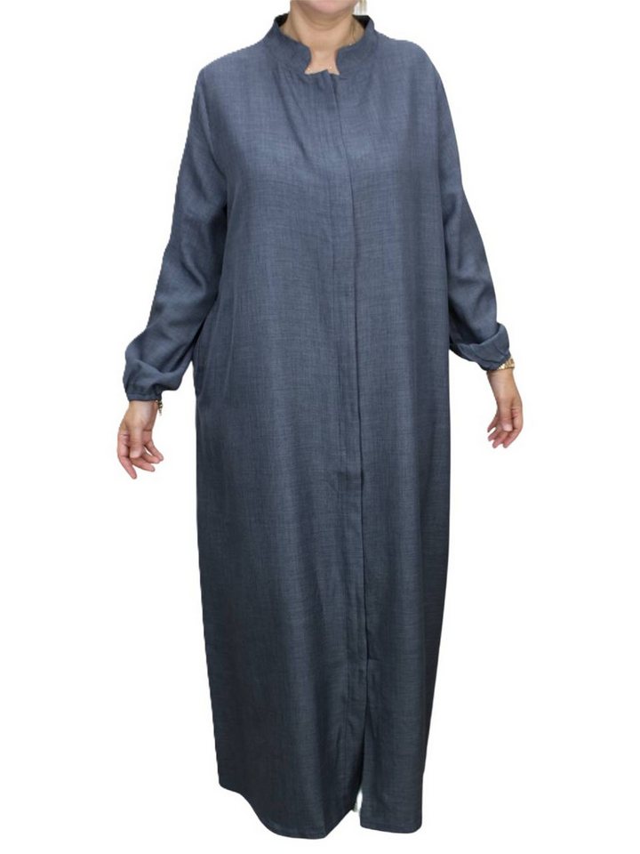 Aymasal Stillkleid Abaya mit Reißverschluss Ferace Umstandskleid Stillmode Islam Modest Reißsverschluss bis zu den Knien, Ideal zum stillen von Aymasal