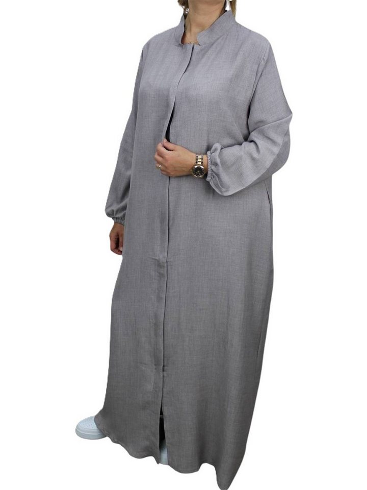 Aymasal Stillkleid Abaya mit Reißverschluss Ferace Umstandskleid Stillmode Islam Modest Reißsverschluss bis zu den Knien, Ideal zum stillen von Aymasal