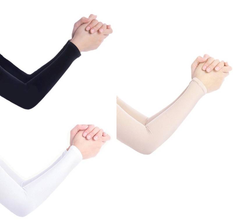 Aymasal Unterkleid Armstulpen Armlinge Armsleeve 3/4er Pack Sonnenschutz UV-Schutz Unisex von Aymasal