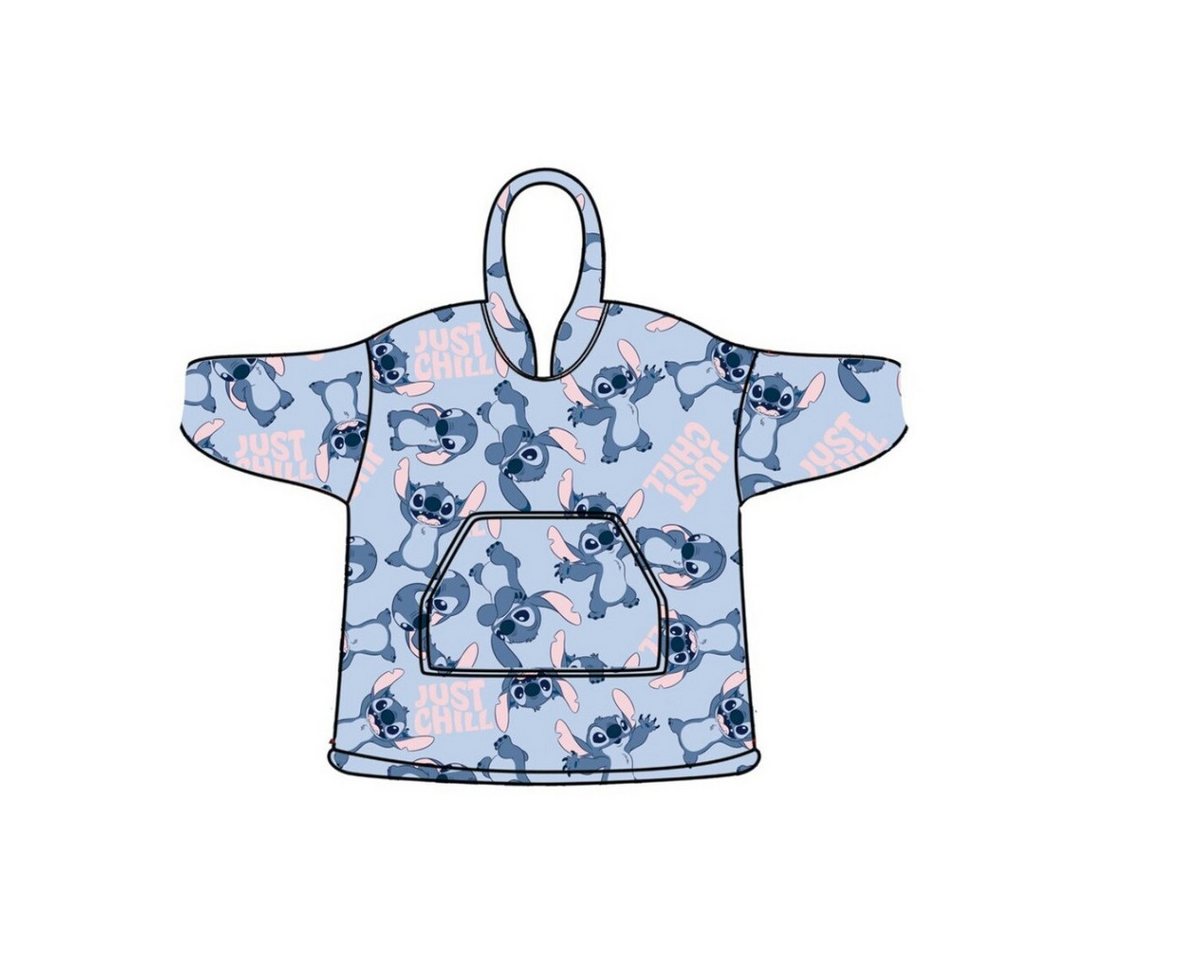 Aymax sprl Fleeceponcho Disney Stitch Sweat Poncho Kinder 7-14 Jahre Kapuzenponcho von Aymax sprl