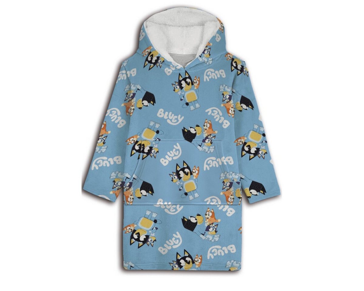 Aymax sprl Sweatponcho Bluey Sweat Poncho Kinder 7–14 Jahre Kuschelponcho mit Kapuze von Aymax sprl