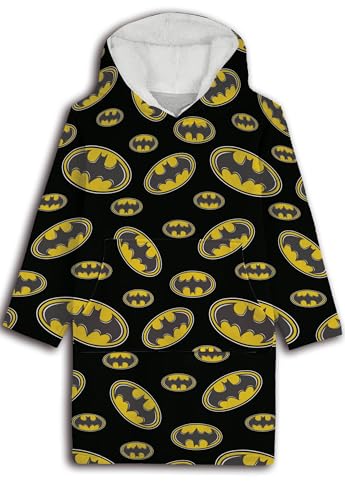 Sweatshirt Poncho/Pullover Plaid Batman Erwachsene, Schwarz , One size von Aymax