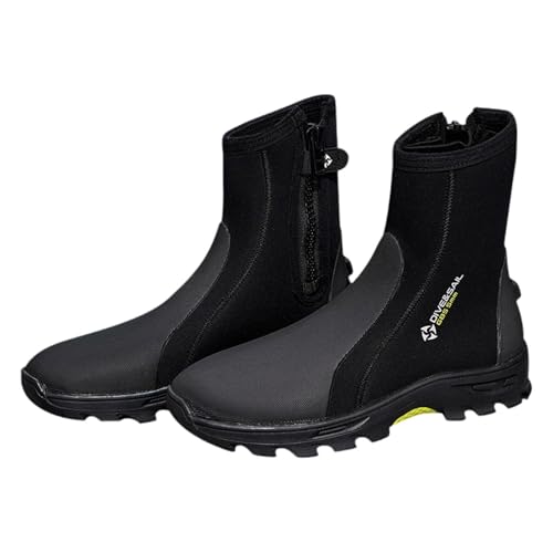 Aymzbd Tauchstiefel Schwimmschuhe Wassersportschuhe Neoprenstiefel mit Seitlichem Reißverschluss Und Verstärktem Zehenschutz vor Stößen für Taucher Und Schn, wie Bild, Eu 36 bis 37 von Aymzbd