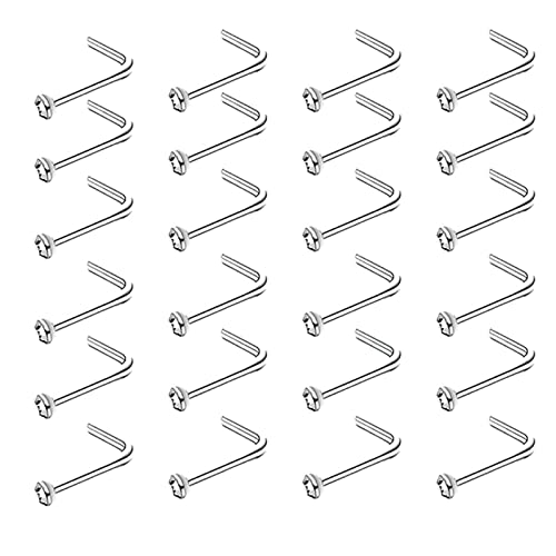 Ayoiow 10 Stück Helix Piercings Ring, Nasen Piercing Nase Stecker L Form Piercing Nase Chirurgenstahl Nasenstecker Herren Ayoiow 10 Stück Helix Piercings Ring, Nasen Piercing Nase Stecker L Form Piercing Nase Chirurgenstahl Nasenstecker Herren von Ayoiow