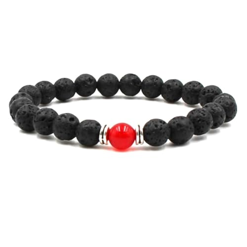 Ayoiow 8mm Armbänder Mit Perlen Legierung 19cm Armbänder Zwei Arten Von Perlen Schwarz Rot Armband für Herren Ayoiow 8mm Armbänder Mit Perlen Legierung 19cm Armbänder Zwei Arten Von Perlen Schwarz Rot Armband für Herren von Ayoiow