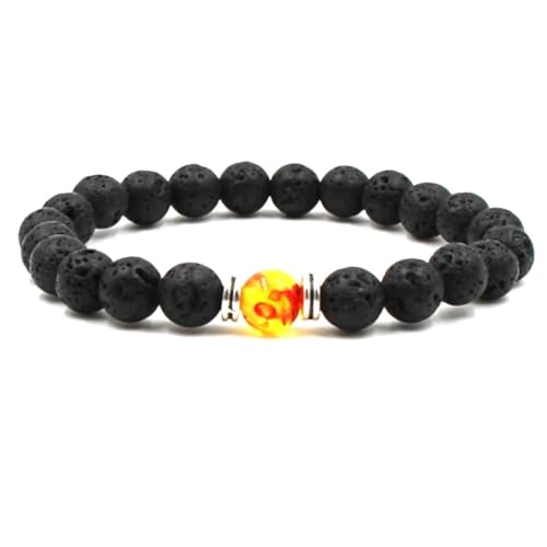 Ayoiow 8mm Perlen für Armband Legierung 19cm Armband Zwei Arten Von Perlen Schwarz Gelb Armbänder für Herren Ayoiow 8mm Perlen für Armband Legierung 19cm Armband Zwei Arten Von Perlen Schwarz Gelb Armbänder für Herren von Ayoiow