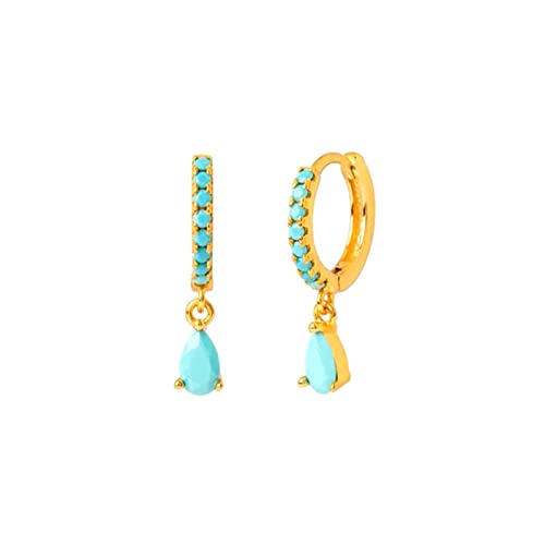 Ayoiow Ohrringe Creolen Damen, Ohrringe Echt Silber Damen Tropfen Türkis Ohrringe Gold Schmuck Ohrringe Damen Ayoiow Ohrringe Creolen Damen, Ohrringe Echt Silber Damen Tropfen Türkis Ohrringe Gold Schmuck Ohrringe Damen von Ayoiow