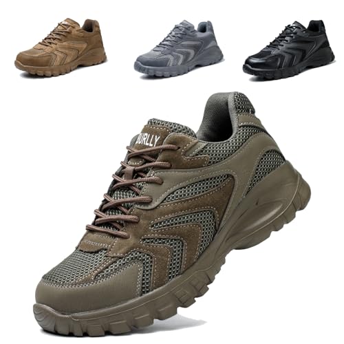 Ayqyc Sicherheitsschuhe Herren Damen Leicht Arbeitsschuhe Atmungsaktiv rutschfeste Stahlkappenschuhe Sportlich Komfort Schutzschuhe von Ayqyc