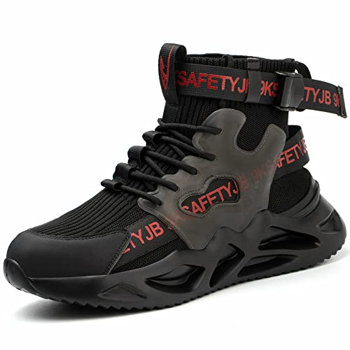 Ayqyc Sicherheitsschuhe Herren Damen S3 Atmungsaktive Arbeitsschuhe Leicht Sportlich Schutzschuhe mit Stahlkappe EU 42 von Ayqyc