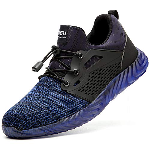 Ayqyc Sicherheitsschuhe Herren S3 Arbeitsschuhe Damen Leicht Atmungsaktiv Schutzschuhe Stahlkappe Sneakers von Ayqyc