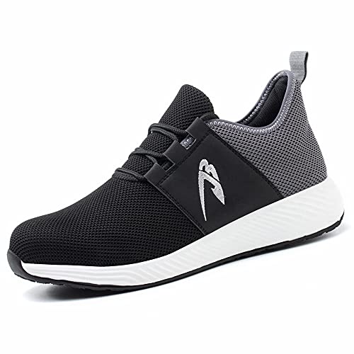 Sicherheitsschuhe Herren Damen S3 Leichte Arbeitsschuhe Sportlich Atmungsaktive Stahlkappe Sneakers Fashion Arbeiten Schuhe von Ayqyc