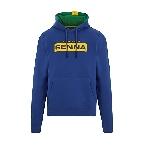 Ayrton Senna - Logo Kapuzenpullover - Herren - Marineblau - Größe: XXL von Ayrton Senna