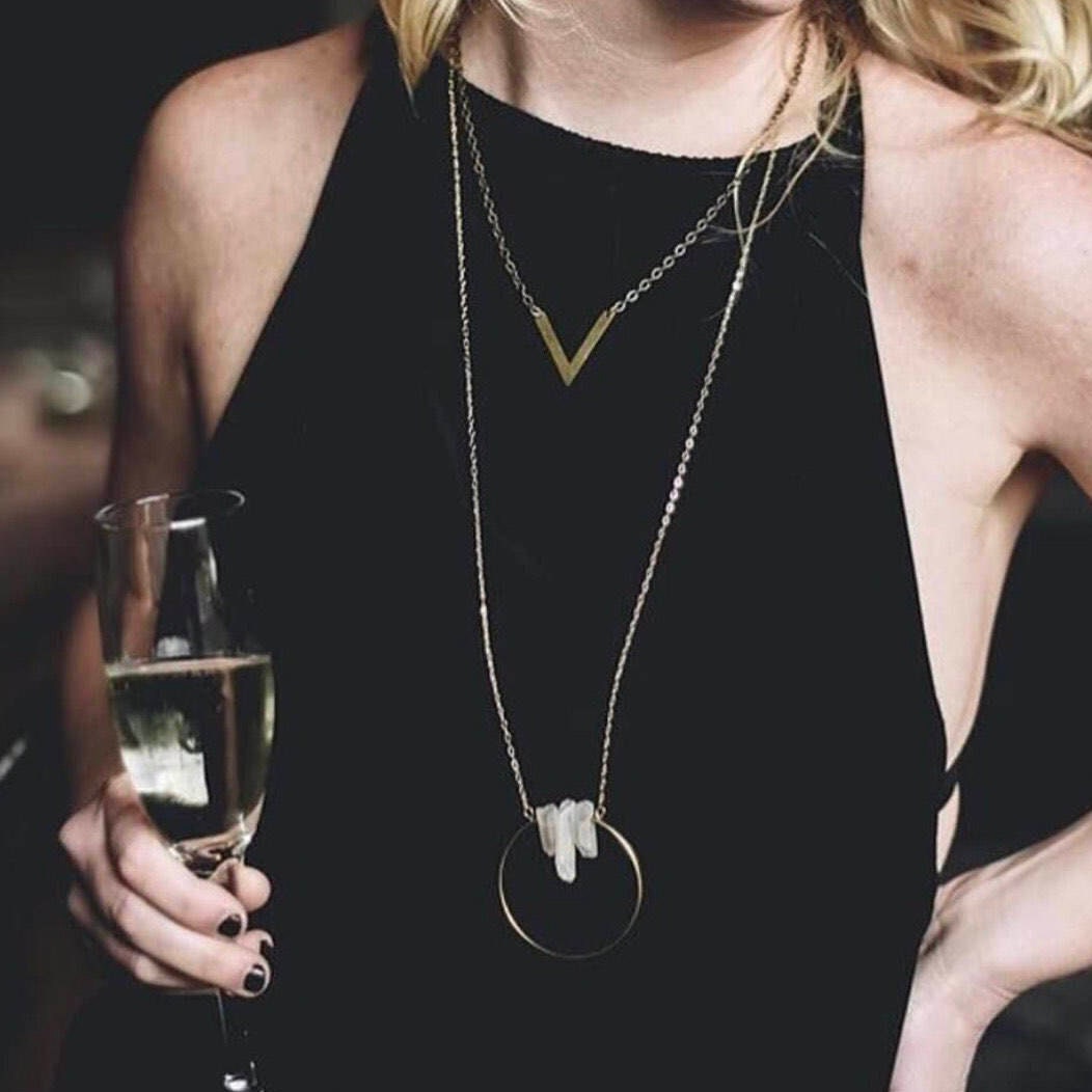 Infinity Quarz Anhänger von AyumiAngelJewelry