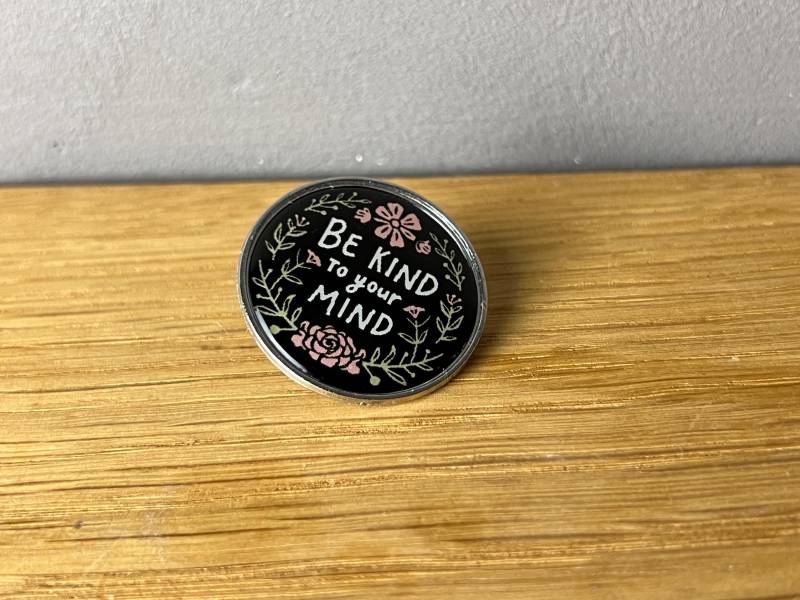 Be Kind To Your Mind Metall Emaille Pin Anstecker Brain, Gehirn, Hirn, Adhd Adhs, Autismus, Neurodiversity Mental Health Neurodivergent von AyurvetDesign