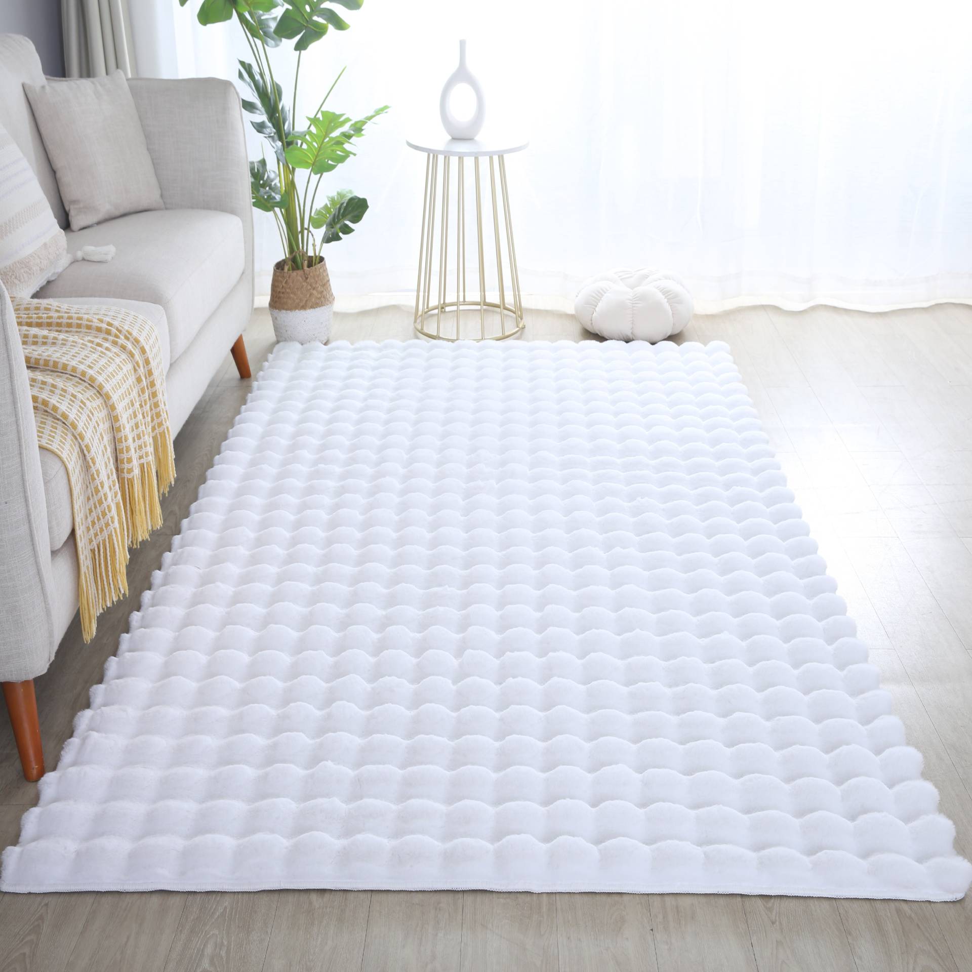 Ayyildiz Teppiche Hochflor-Teppich "AMBIANCE 5110" rechteckig 25 mm Höhe Läufer / Besonders weich / Dicker Flor / Pflegeleicht von Ayyildiz Teppiche