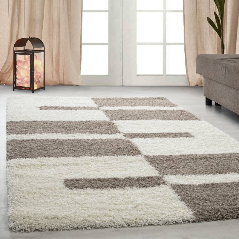 Ayyildiz Teppiche Hochflor-Teppich "Gala Shaggy 2505" rechteckig 30 mm Höhe Langflor, Läufer, alle Räume, Wohnzimmer von Ayyildiz Teppiche