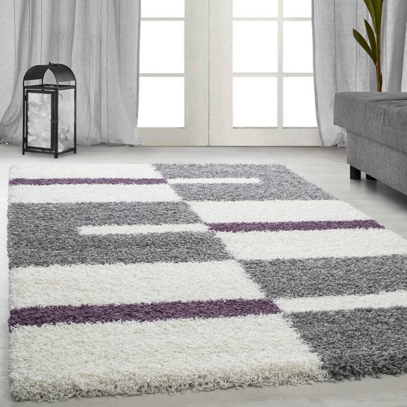 Ayyildiz Teppiche Hochflor-Teppich "Gala Shaggy 2505" rechteckig 30 mm Höhe Langflor, Läufer, alle Räume, Wohnzimmer von Ayyildiz Teppiche