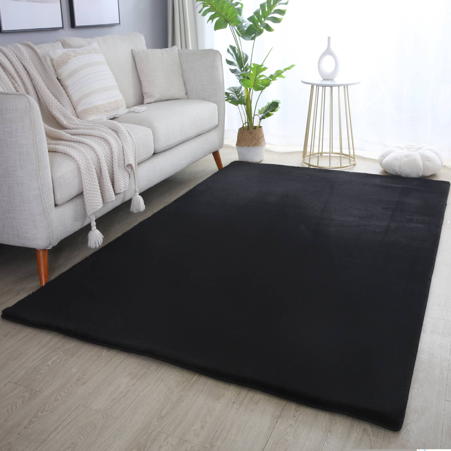Ayyildiz Teppiche Hochflor-Teppich "POUFFY 5100" rechteckig 20 mm Höhe Läufer, weicher glatter Softflor, Kaninchen Fell Haptik, waschbar Ayyildiz Teppiche Hochflor-Teppich "POUFFY 5100" rechteckig 20 mm Höhe Läufer, weicher glatter Softflor, Kaninchen Fell Haptik, waschbar von Ayyildiz Teppiche