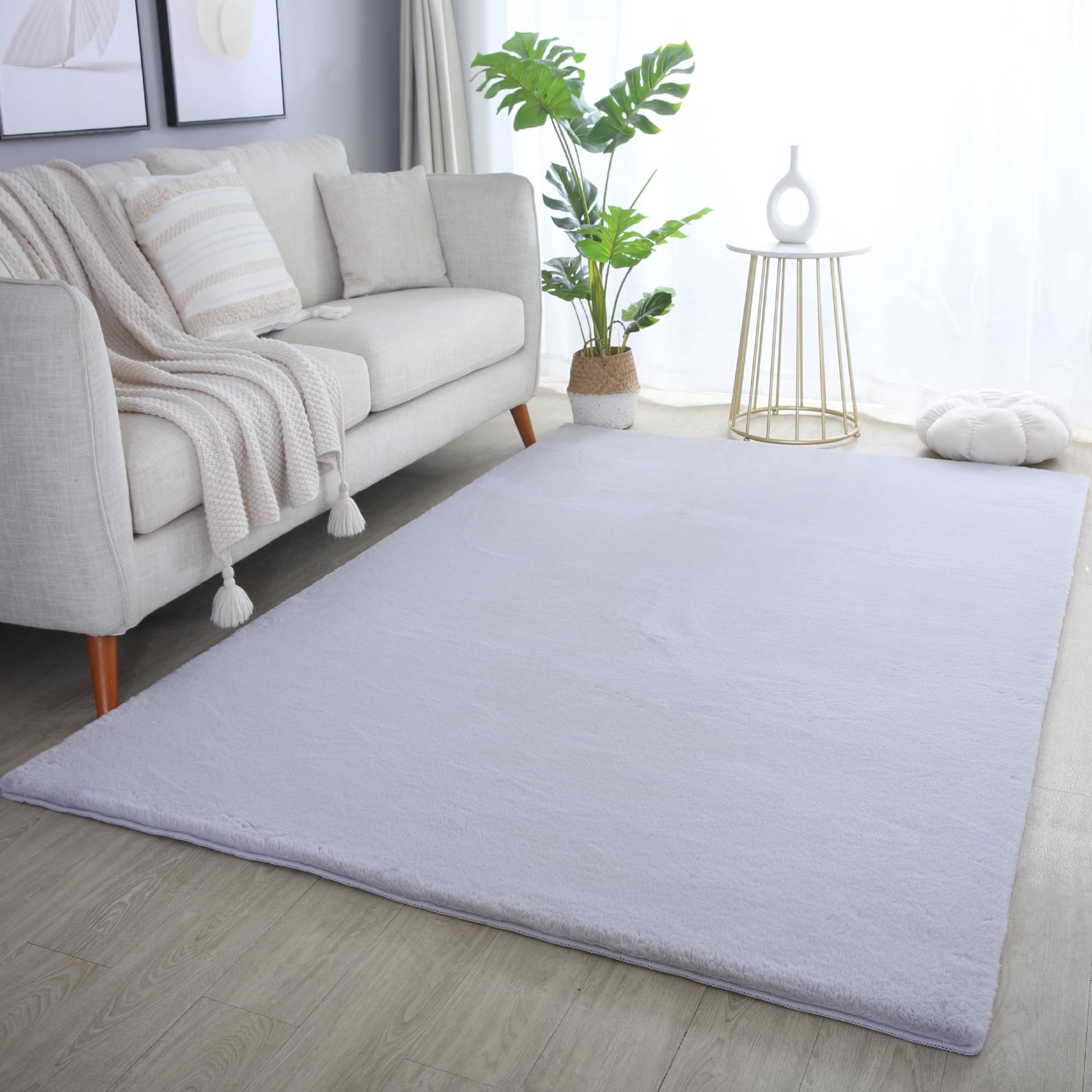 Ayyildiz Teppiche Hochflor-Teppich "POUFFY 5100" rechteckig 20 mm Höhe Läufer, weicher glatter Softflor, Kaninchen Fell Haptik, waschbar Ayyildiz Teppiche Hochflor-Teppich "POUFFY 5100" rechteckig 20 mm Höhe Läufer, weicher glatter Softflor, Kaninchen Fell Haptik, waschbar von Ayyildiz Teppiche