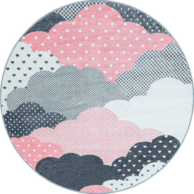 Ayyildiz Teppiche Kinderteppich "Bambi 820" rund 11 mm Höhe auch in rechteckig, Wolken Motiv, Kurzflor Ayyildiz Teppiche Kinderteppich "Bambi 820" rund 11 mm Höhe auch in rechteckig, Wolken Motiv, Kurzflor von Ayyildiz Teppiche