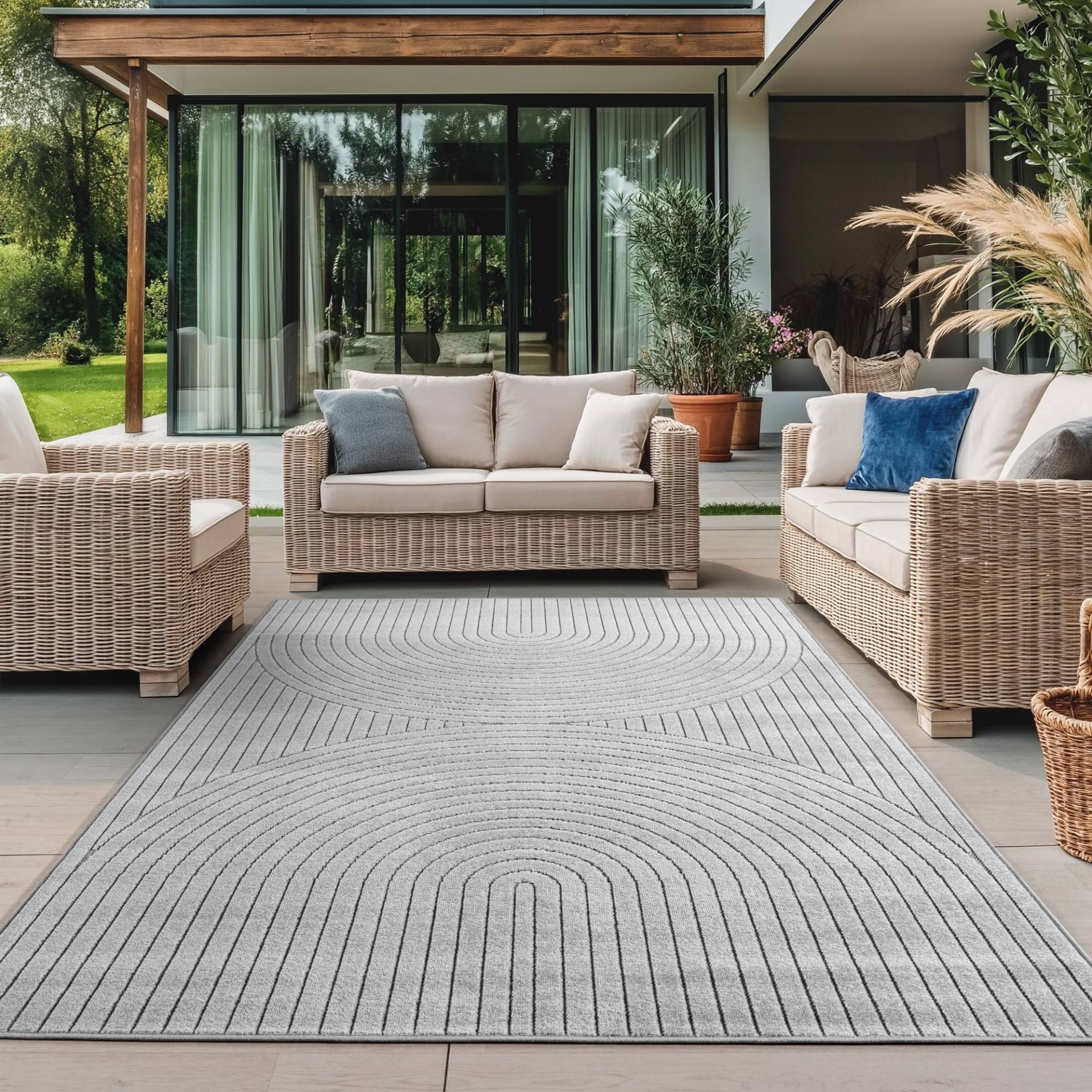 Ayyildiz Teppiche Outdoorteppich "NOVA 1201" rechteckig 5 mm Höhe Läufer, In und Outdoor, Wohnzimmer, Aussenbereich von Ayyildiz Teppiche