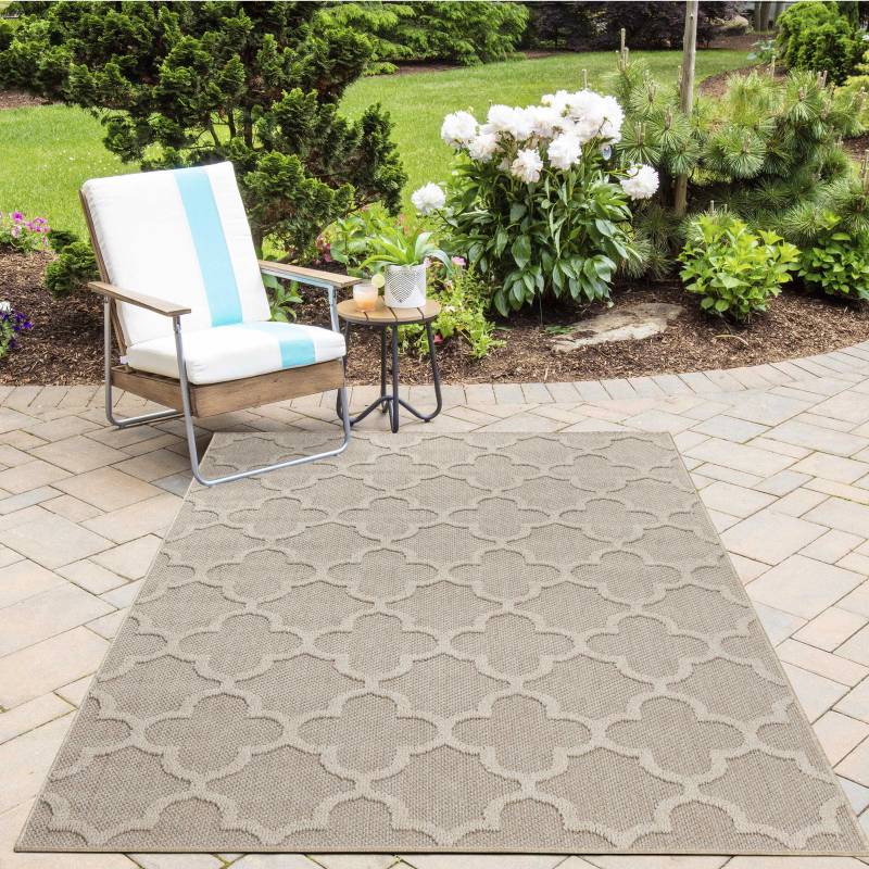 Ayyildiz Teppiche Outdoorteppich "PATARA 4951" rechteckig 8 mm Höhe Läufer / Pflegeleicht / Strapazierfähig / In- und Outdoor geeignet von Ayyildiz Teppiche