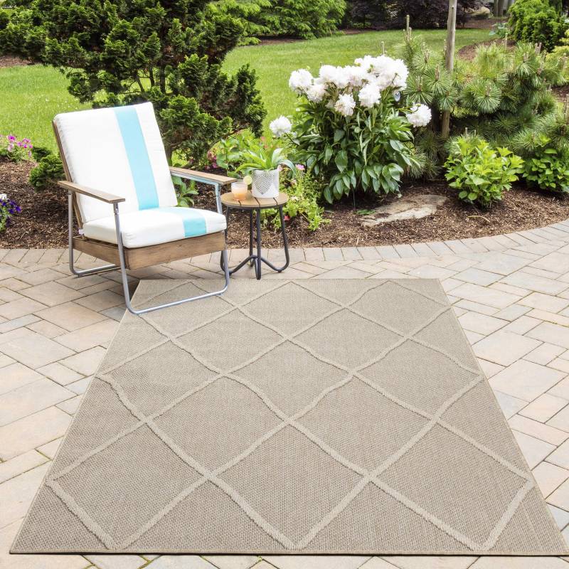 Ayyildiz Teppiche Outdoorteppich "PATARA 4952" rechteckig 8 mm Höhe Läufer / Pflegeleicht / Strapazierfähig / In- und Outdoor geeignet von Ayyildiz Teppiche