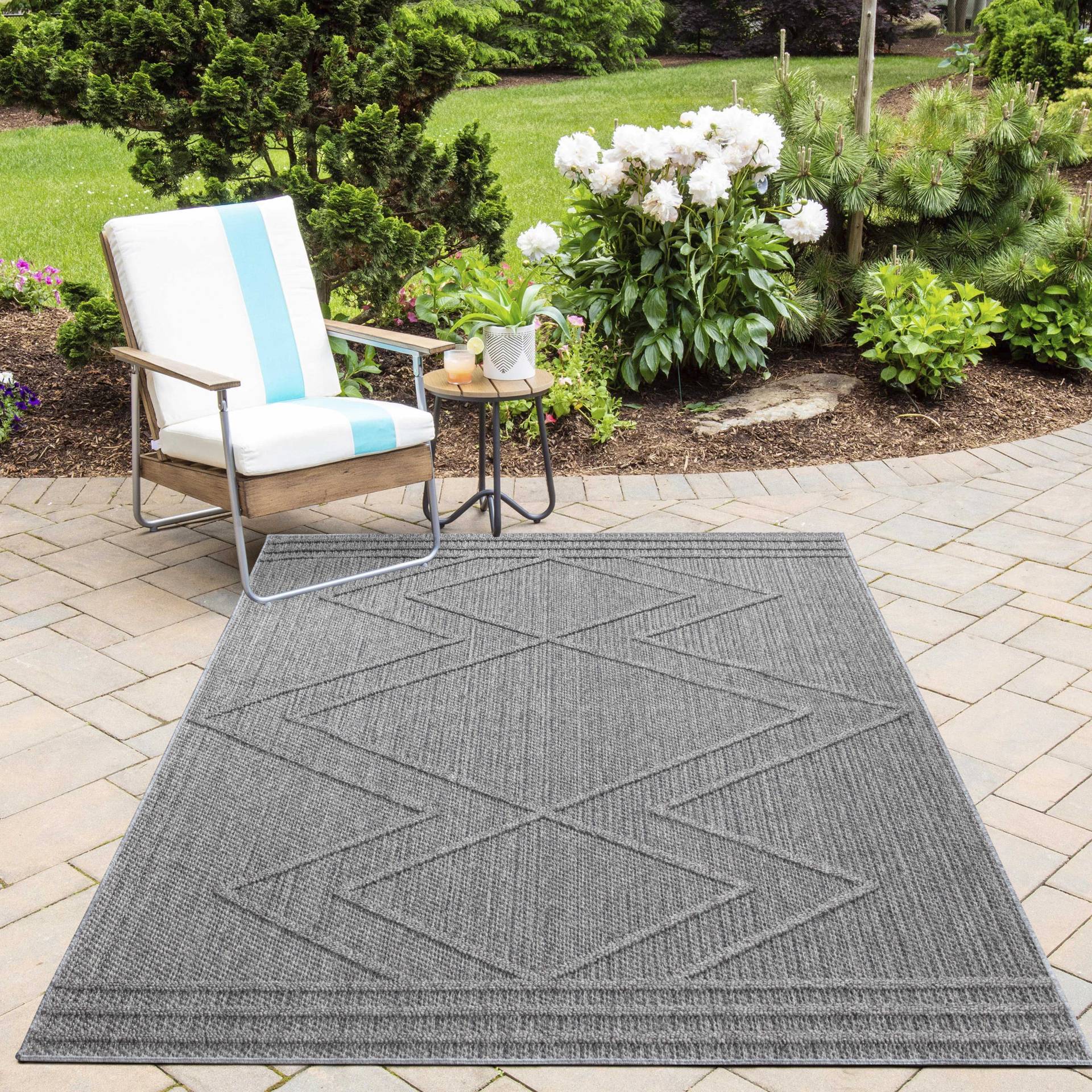 Ayyildiz Teppiche Outdoorteppich "PATARA 4954" rechteckig 8 mm Höhe Läufer / Pflegeleicht / Strapazierfähig / In- und Outdoor geeignet von Ayyildiz Teppiche