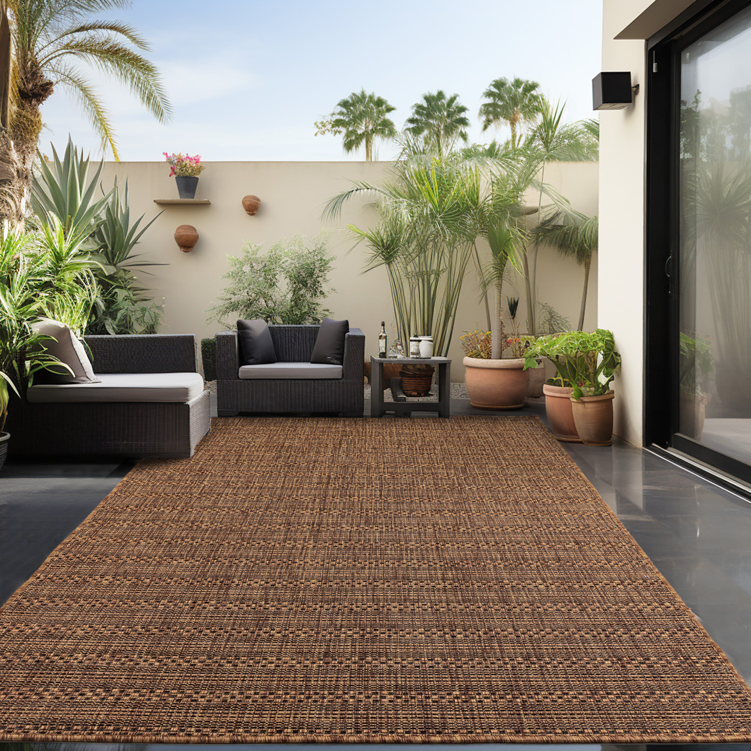 Ayyildiz Teppiche Outdoorteppich "ZAGORA 4513" rechteckig 5 mm Höhe Läufer, Pflegeleicht, Strapazierfähig, In- und Outdoor geeignet von Ayyildiz Teppiche