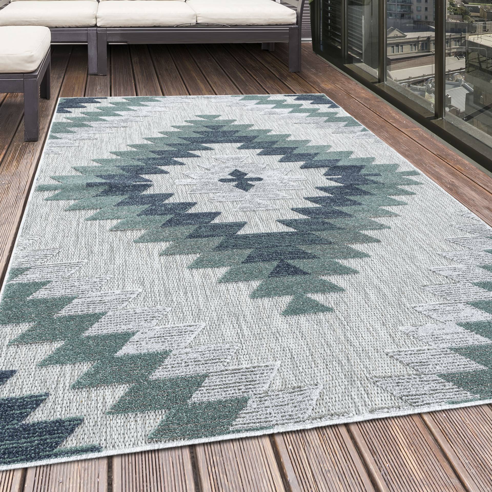 Ayyildiz Teppiche Teppich "BAHAMA 5154" rechteckig 8 mm Höhe Läufer, Flachflor mit Hoch-Tief-Struktur, In-und Outdoor geeignet Ayyildiz Teppiche Teppich "BAHAMA 5154" rechteckig 8 mm Höhe Läufer, Flachflor mit Hoch-Tief-Struktur, In-und Outdoor geeignet von Ayyildiz Teppiche