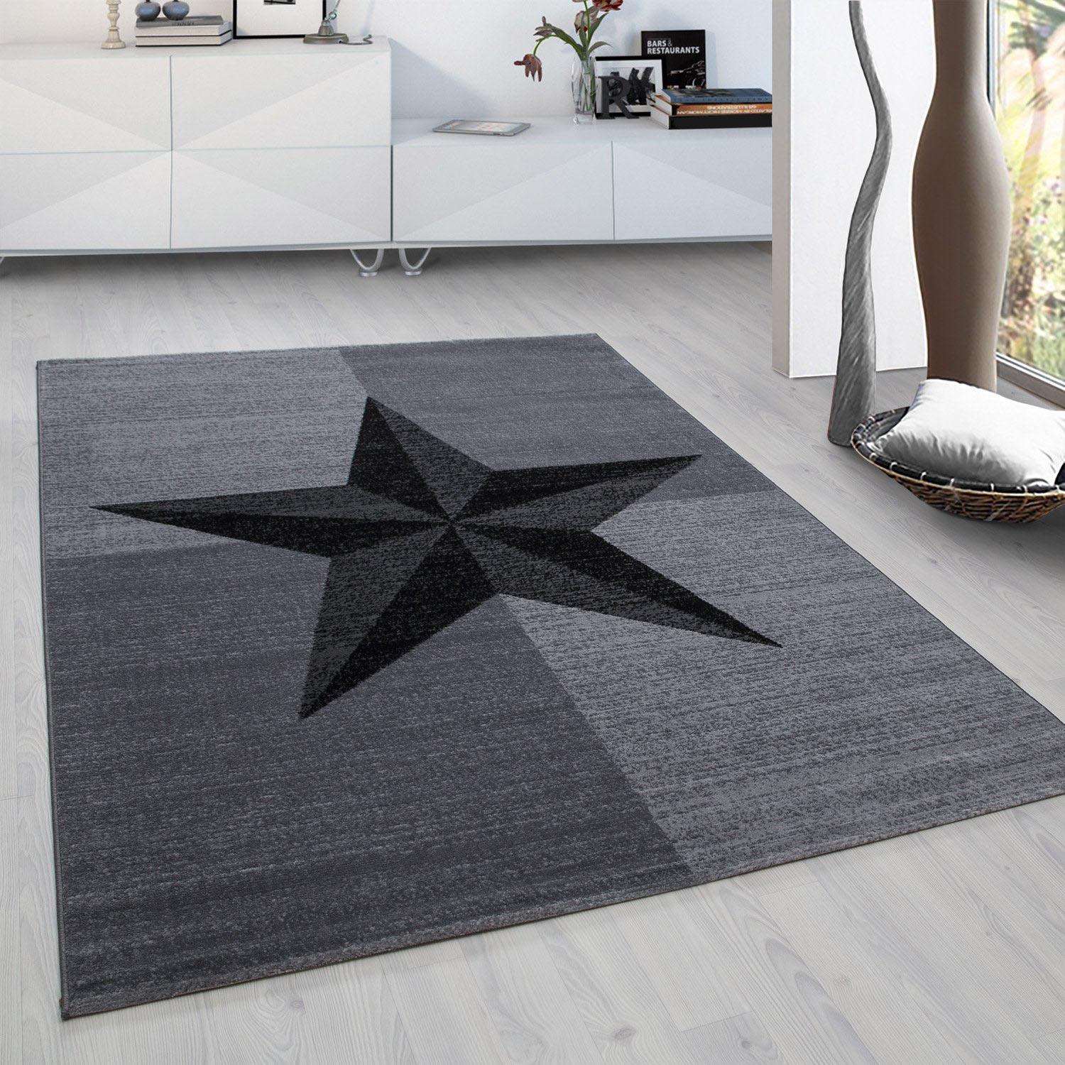 Ayyildiz Teppiche Teppich "Plus 8002" rechteckig 6 mm Höhe Läufer, Flachflor, Stern, robust, Webteppich, alle Räume Ayyildiz Teppiche Teppich "Plus 8002" rechteckig 6 mm Höhe Läufer, Flachflor, Stern, robust, Webteppich, alle Räume von Ayyildiz Teppiche