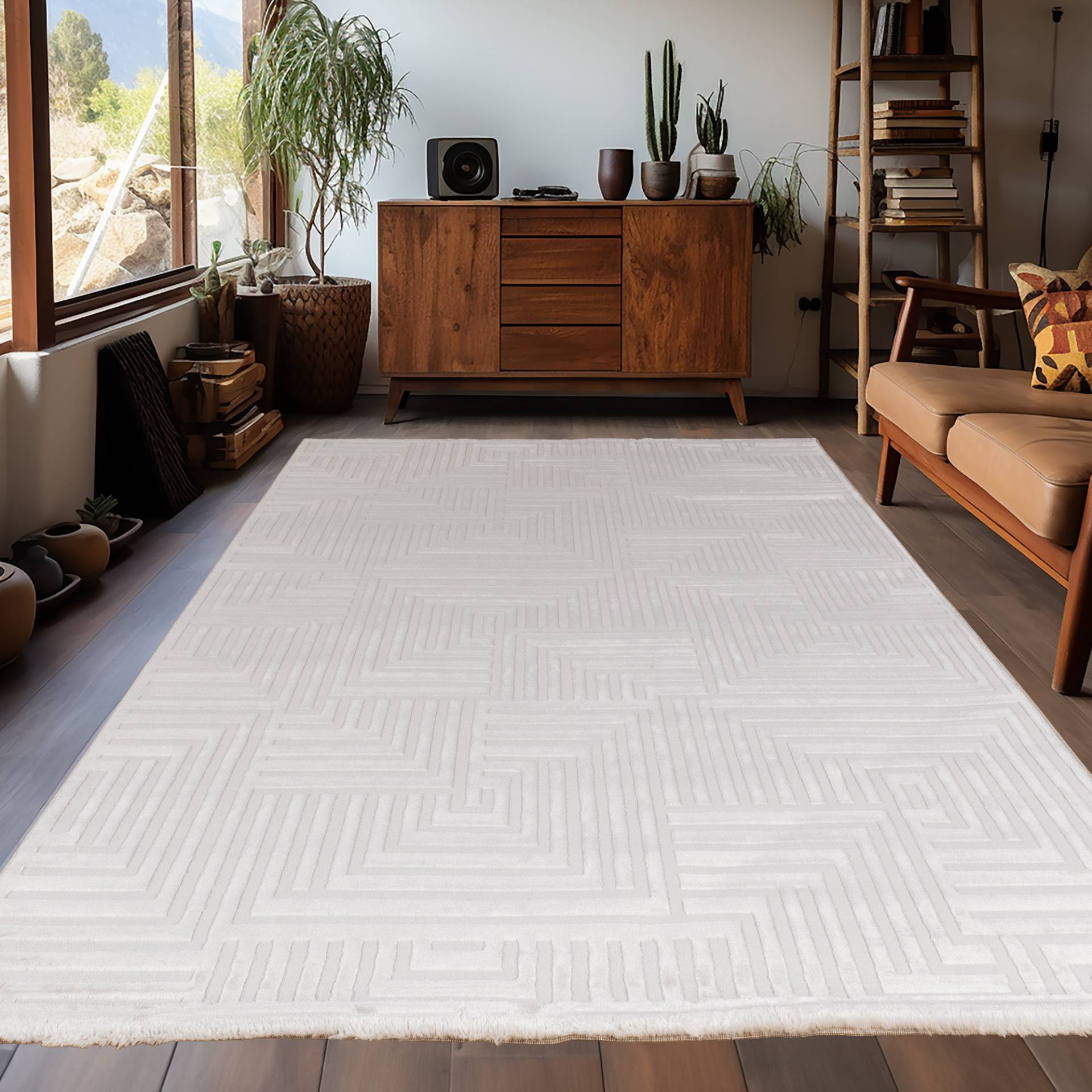Ayyildiz Teppiche Teppich "SAHARA 1114" rechteckig 12 mm Höhe Läufer / Pflegeleicht / Strapazierfähig / Trend Colors/ Wohnzimmer von Ayyildiz Teppiche