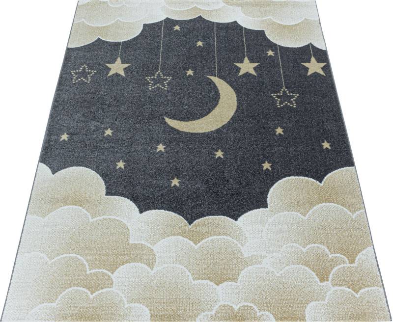 Ayyildiz Teppiche Kinderteppich "FUNNY 2101", rechteckig, Kinder Mond Sterne Motivteppich von Ayyildiz Teppiche