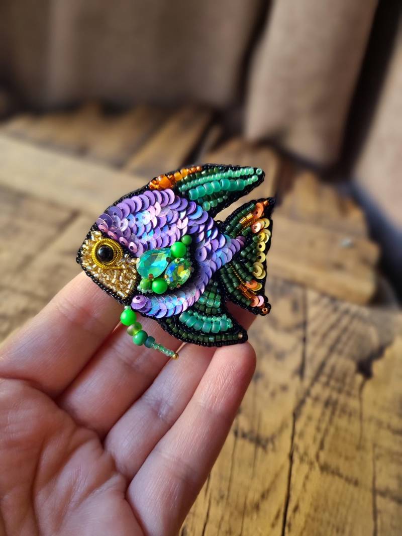 Handgemachte Perlen Brosche von AyyuceCreations