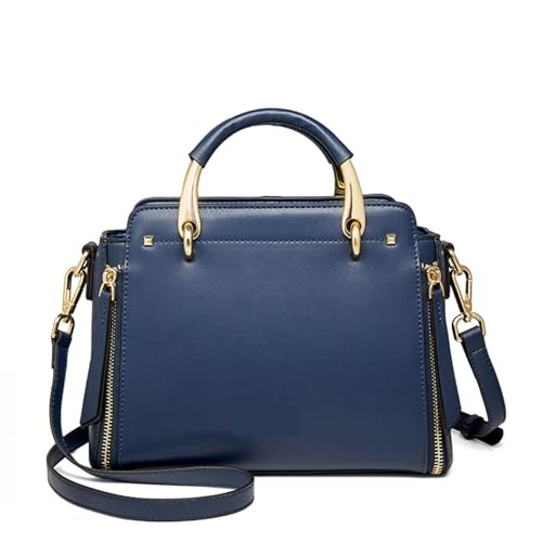 Ayztantine Umhängetasche Split Leder Elegante Handtasche Frauen Tote Tasche Weibliche Schulter Große Kapazität Dame Stilvolle Messenger Taschen Damen Umhängetasche(B) von Ayztantine